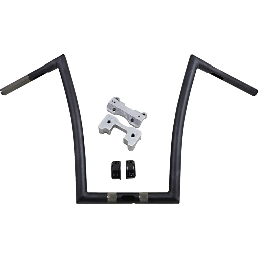 1-1/4" Touring Handlebar — 17" rise, 33" width, Black