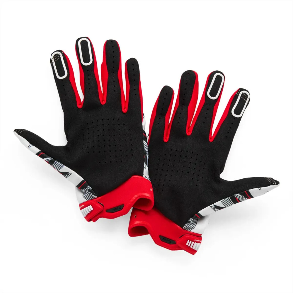 Ridefit Glove — 2XL, White, Red, Black