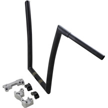 1-1/4" Touring Handlebar — 17" rise, 33" width, Black