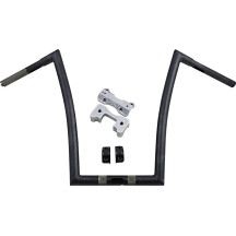 1-1/4" Touring Handlebar — 17" rise, 33" width, Black