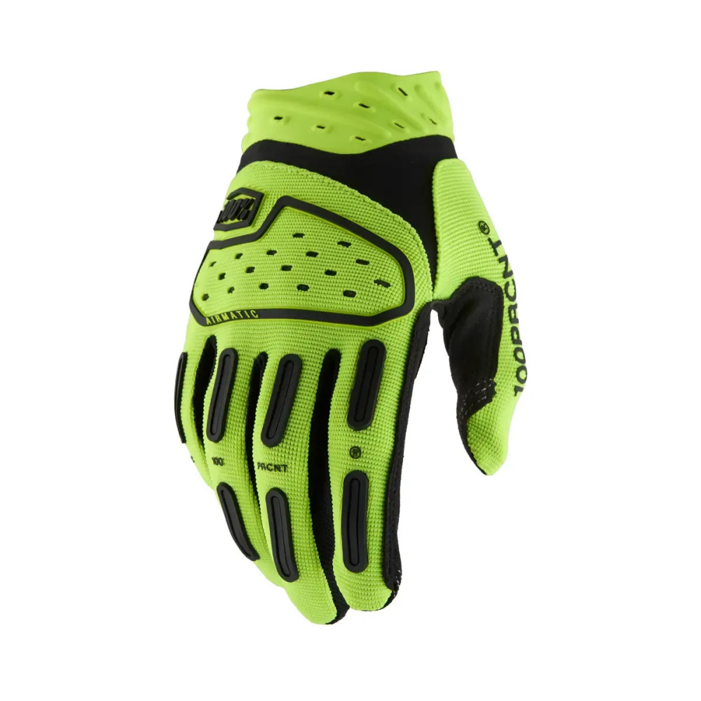 Youth Airmatic 2 Gloves — L, Fluorescent Yellow/Black