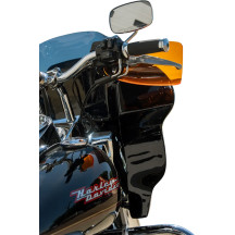 Flare® Handguards — For handlebar diameter 25.4 mm (1"), 31.8 mm (1-1/4"), fits '23+ HD CVO Touring Fairing, Orange