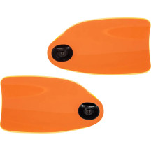 Flare® Handguards — For handlebar diameter 25.4 mm (1"), 31.8 mm (1-1/4"), fits '23+ HD CVO Touring Fairing, Orange