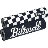 Almohadilla de Manillar Reversible para Moto — 21 cm (8-1/4"), 22 mm (7/8"), negro/blanco