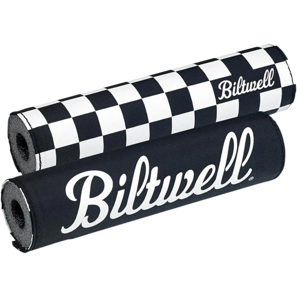 Almohadilla de Manillar Reversible para Moto — 21 cm (8-1/4"), 22 mm (7/8"), negro/blanco