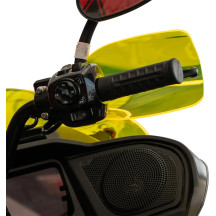 Flare® Handguards — 25.4 mm (1") / 31.8 mm (1-1/4") handlebar fit, Yellow gloss