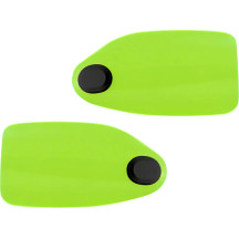 Flare® Handguards — fits 1" and 1-1/4" handlebars, Green gloss