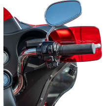 Flare® Handguards — Red, fits '23+ HD CVO Touring Fairing, 25.4 mm (1"), 31.8 mm (1-1/4")