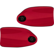 Flare® Handguards — Red, fits '23+ HD CVO Touring Fairing, 25.4 mm (1"), 31.8 mm (1-1/4")