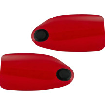 Flare® Handguards — Red gloss, 25.4 mm (1"), 31.8 mm (1-1/4")