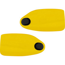 Flare® Handguards — 25.4 mm (1"), 31.8 mm (1-1/4"), Yellow Gloss