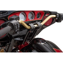 1" Handlebar — 30" width, 4" rise, 25° sweep, black