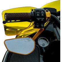 Flare® Handguards — 25.4 mm (1") / 31.8 mm (1-1/4") handlebar fit, Yellow Gloss