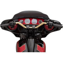 1" Handlebar — 30" width, 4" rise, 25° sweep, black