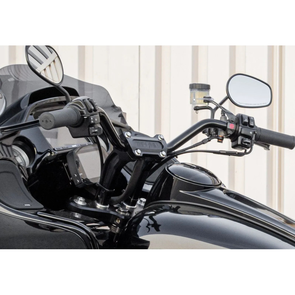 1" Handlebar — 1" diameter, 30" width, 5-1/2" rise, 20° sweep, Black