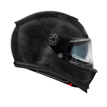 Commander Carbon Helmet — L, Black, Full-face