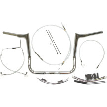 1-1/4" Viking Handlebar Installation Kit — 1-1/4" diameter, 1" clamp, chrome