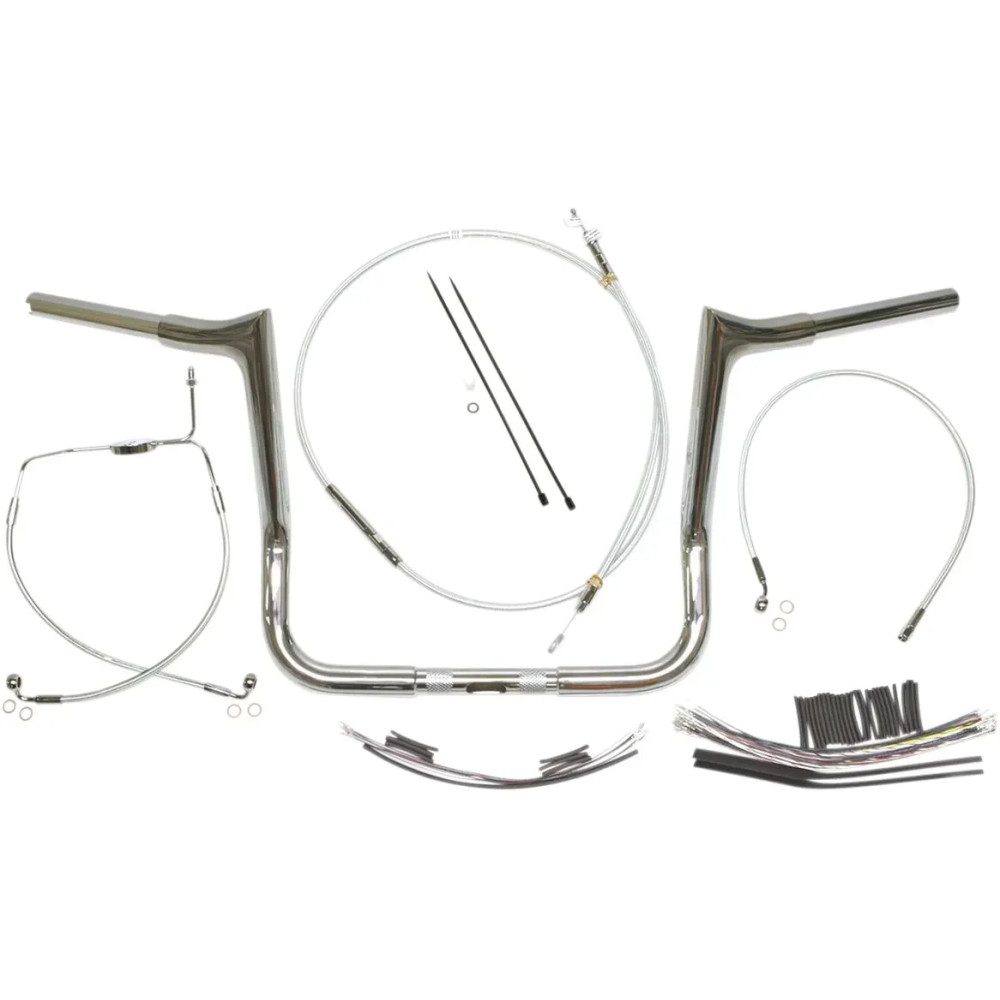 1-1/4" Viking Handlebar Installation Kit — 1-1/4" diameter, 1" clamp, chrome