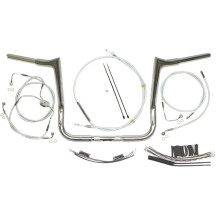 1-1/4" Viking Handlebar Installation Kit — 32 mm (1-1/4") handlebar, 25.4 mm (1") clamp, 30.5 cm (12") center, Chrome