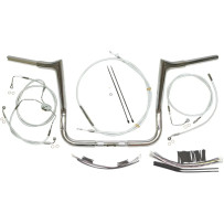 1-1/4" Viking Handlebar Installation Kit — 1-1/4" diameter, 1" clamp, 12" center width, 14" rise, Chrome