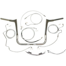 1-1/4" Viking Handlebar Installation Kit — 1-1/4" diameter, 1" clamp, 12" rise