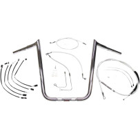 1-1/4" Viking Handlebar Installation Kit — 1-1/4" diameter, 1" clamping diameter, Chrome