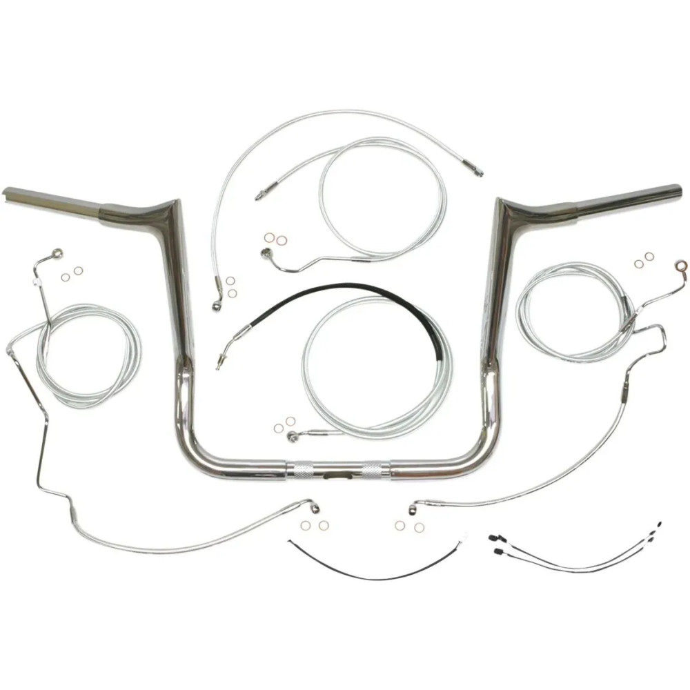 1-1/4" Viking Handlebar Installation Kit — 32 mm diameter, 12" center, Chrome