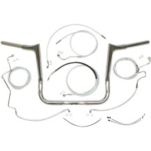 1-1/4" Viking Handlebar Installation Kit — 32 mm (1-1/4"), 25.4 mm (1" clamp), 12" center, Chrome