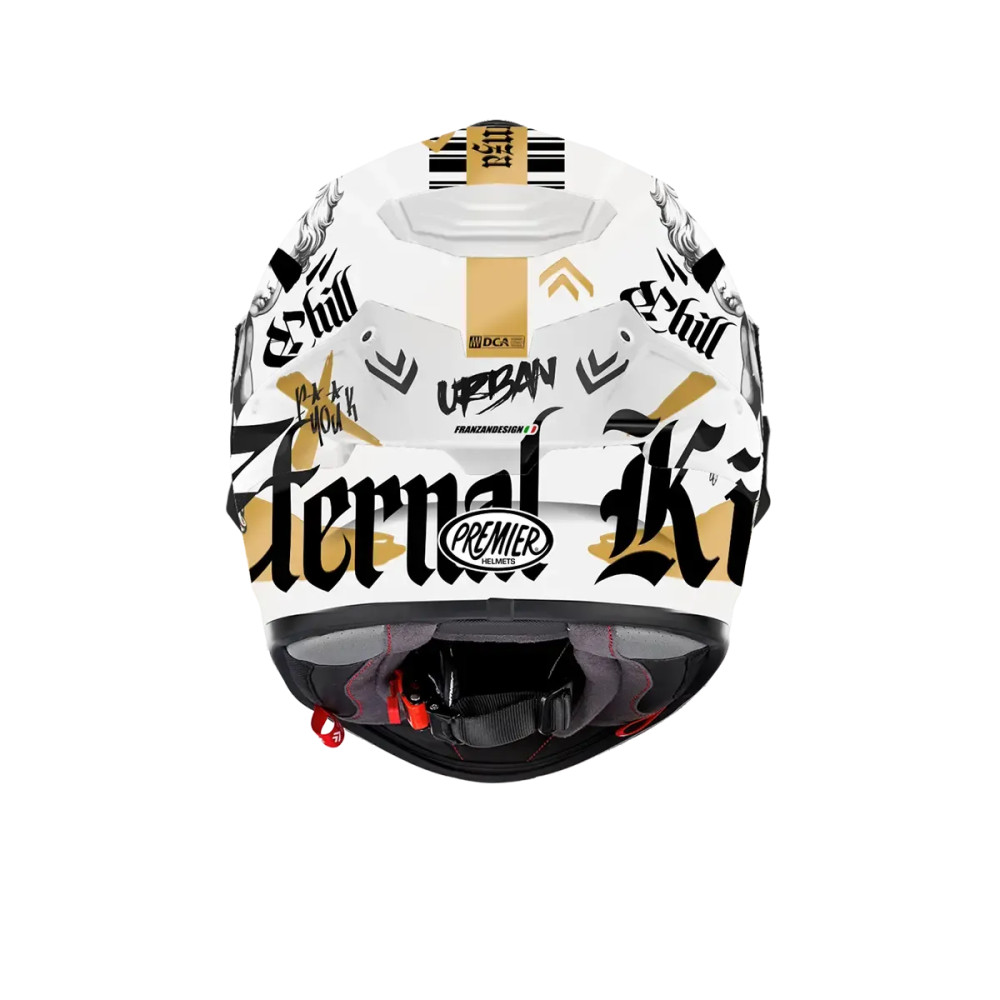 Monza HA Helmet — Size S, White, Gloss
