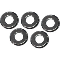 Chrome Axle Washer — 13 mm ID, 28.5 mm OD, 0.12 in width