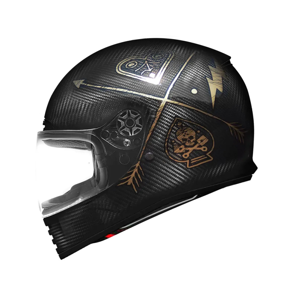 Casco Thunder Carbon — XS, negro brillo