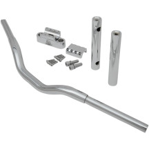 Kage Fighter-T Manillar — Altura 12", Ancho 30,5", Diámetro 1-1/4", Cromo