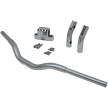 Kage Fighter-T Pullback Handlebar — 1-1/4" diameter, 3-1/2" riser center, 4-1/2" pullback, 9" rise