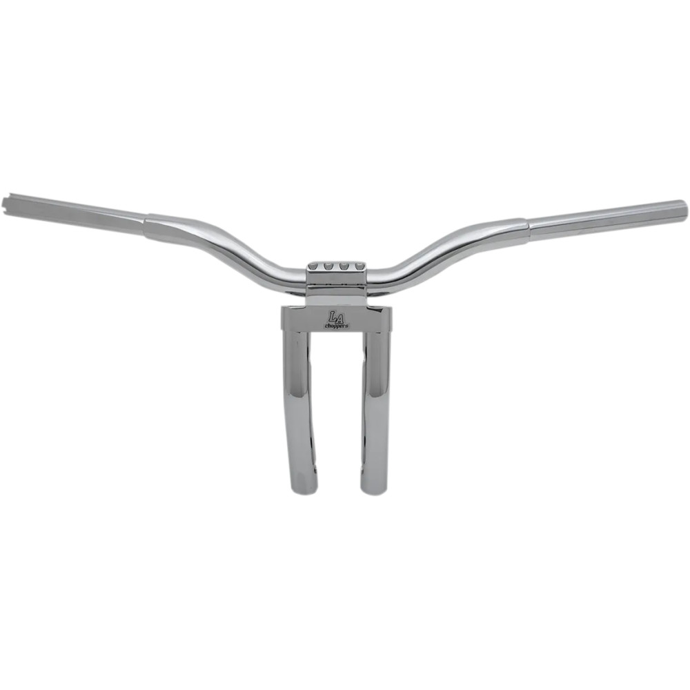 Kage Fighter-T Pullback Handlebar — 11" rise, 3-1/2" riser c-c, 1-1/4" diameter, 30-1/2" width, Chrome