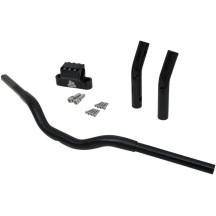 Kage Fighter-T Pullback Handlebar — 3-1/2" riser center, 11" rise, 4-1/2" pullback, 1-1/4" dia, Black