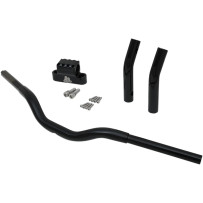 Kage Fighter-T Manillar Pullback — 3-1/2" centro del riser, 11" elevación, 4-1/2" retroceso, 1-1/4" diámetro, Negro