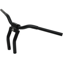 Kage Fighter-T Pullback Handlebar — 3-1/2" riser center, 11" rise, 4-1/2" pullback, 1-1/4" dia, Black