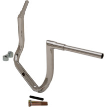 1-1/2" Grande Twin Peaks Touring Handlebar — 1-1/2" clamping, 35-1/2" width, 12" rise, 5-1/4" pullback, Chrome