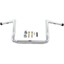 1-1/2" Grande Twin Peaks Touring Handlebar — 1-1/2" clamping, 35-1/2" width, 12" rise, 5-1/4" pullback, Chrome