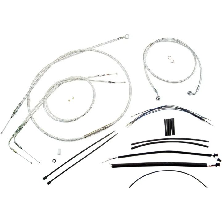 Kit de instalación Sterling Chromite II® Designer para manillar — Ape hanger, 12"–14" altura del manillar, Cromo