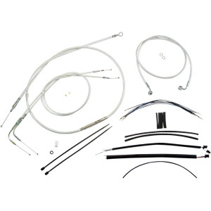 Kit de instalación Sterling Chromite II® Designer para manillar — Ape hanger, 12"–14" altura del manillar, Cromo