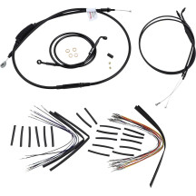 Jail Bar Cable Kit — Fits Jail Bar, 30.5 cm (12") handlebar, Black