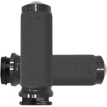 Vibration Dampening Memory Foam Grips — 4.6" inside length, 25.4 mm (1") handlebar, Black