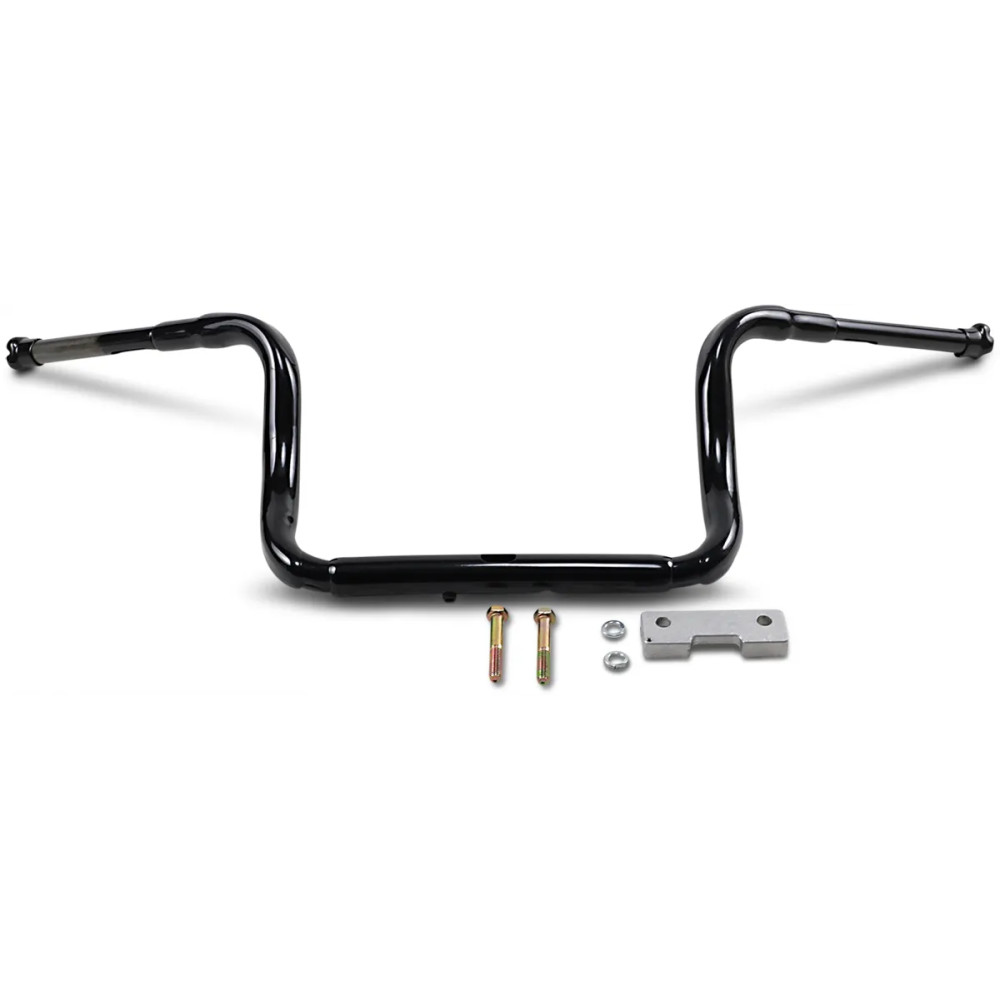 1-1/2" Grande Touring Ape Hanger Handlebar — 1-1/2" diameter, 12" rise, 39" width, Black