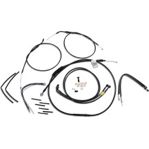 Jail Bar Cable Kit — Fits 14" (35.5 cm), Non-ABS, Black