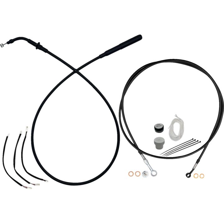 Kit de instalación EZ — manillar de 10", Ape Hanger, Negro