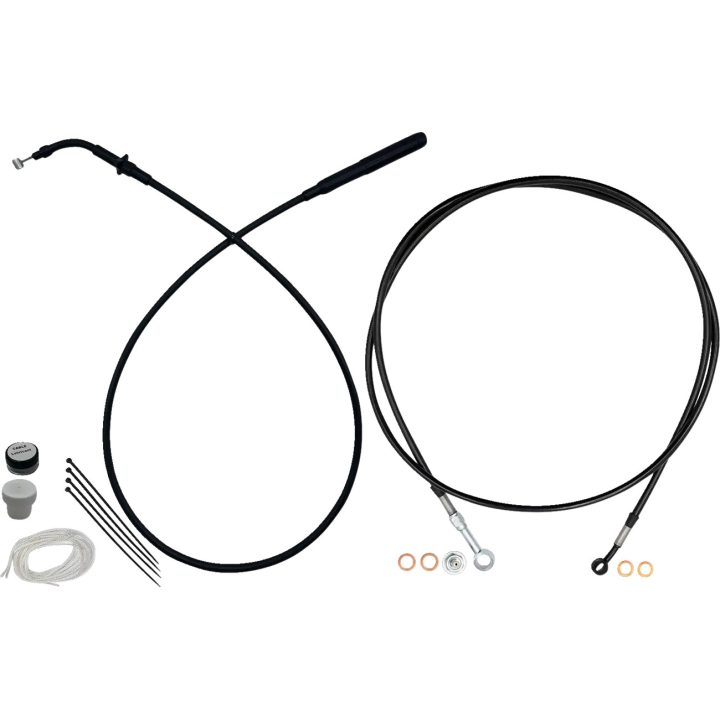 Kit de instalación EZ — altura de manillar 35,5 cm (14 in), Ape Hanger, Negro