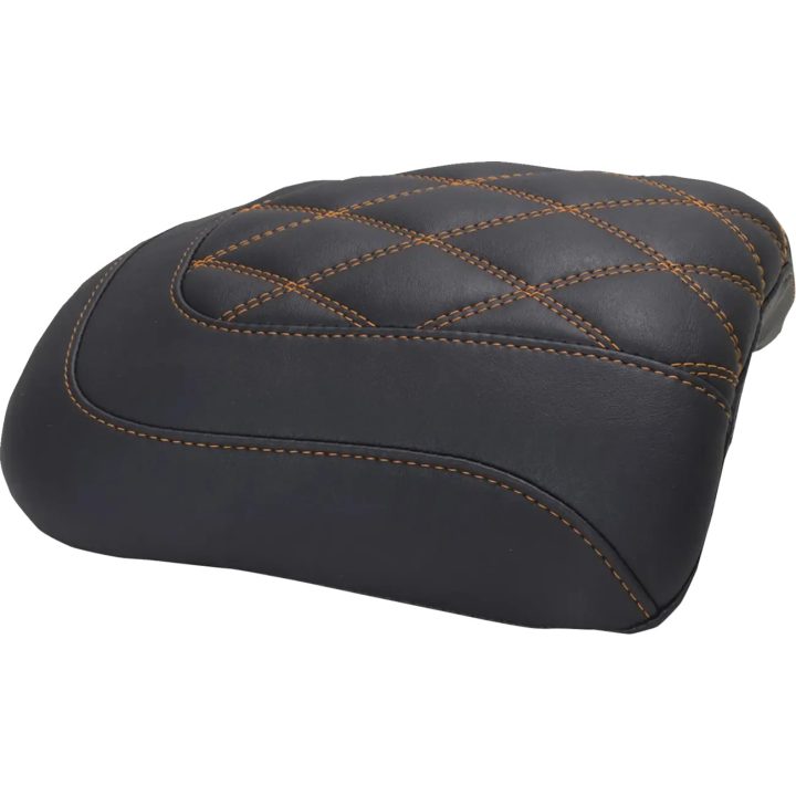 Padded Passenger Seat Cowl — 23 cm (9\"), Black, Orange