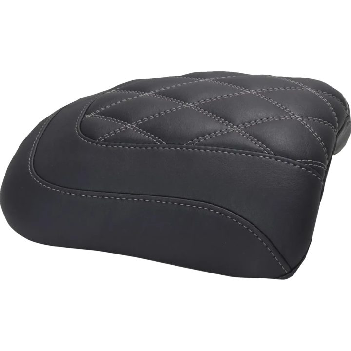 Padded Passenger Seat Cowl — 23 cm (9"), Black/Gray