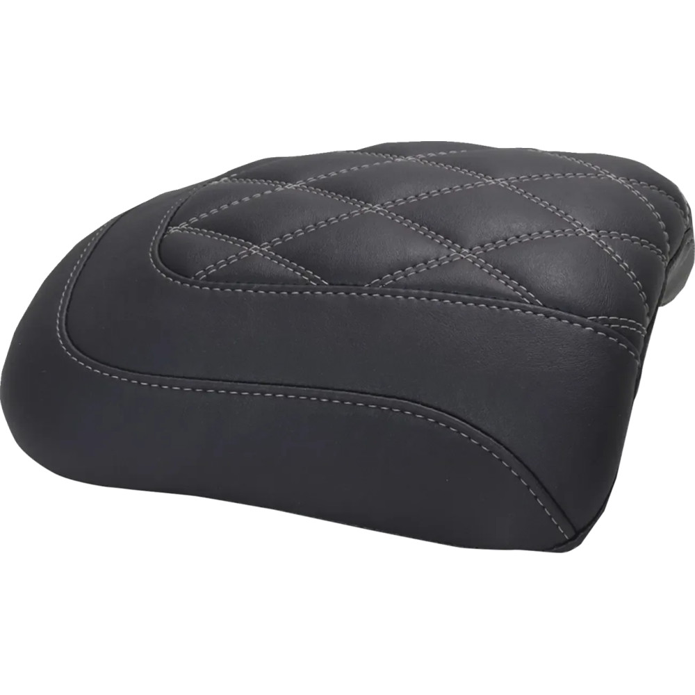 Padded Passenger Seat Cowl — 23 cm (9"), Black/Gray
